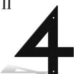 NUMBER (4) 8 INCH BLK SS304