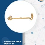 BRASS GATE HOOK LIGHT 4"BP