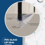 PVC GLASS LIP SEAL 10MM CENTER