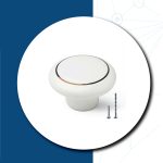 CERAMIC KNOB 101 WHITE 38MM G/R